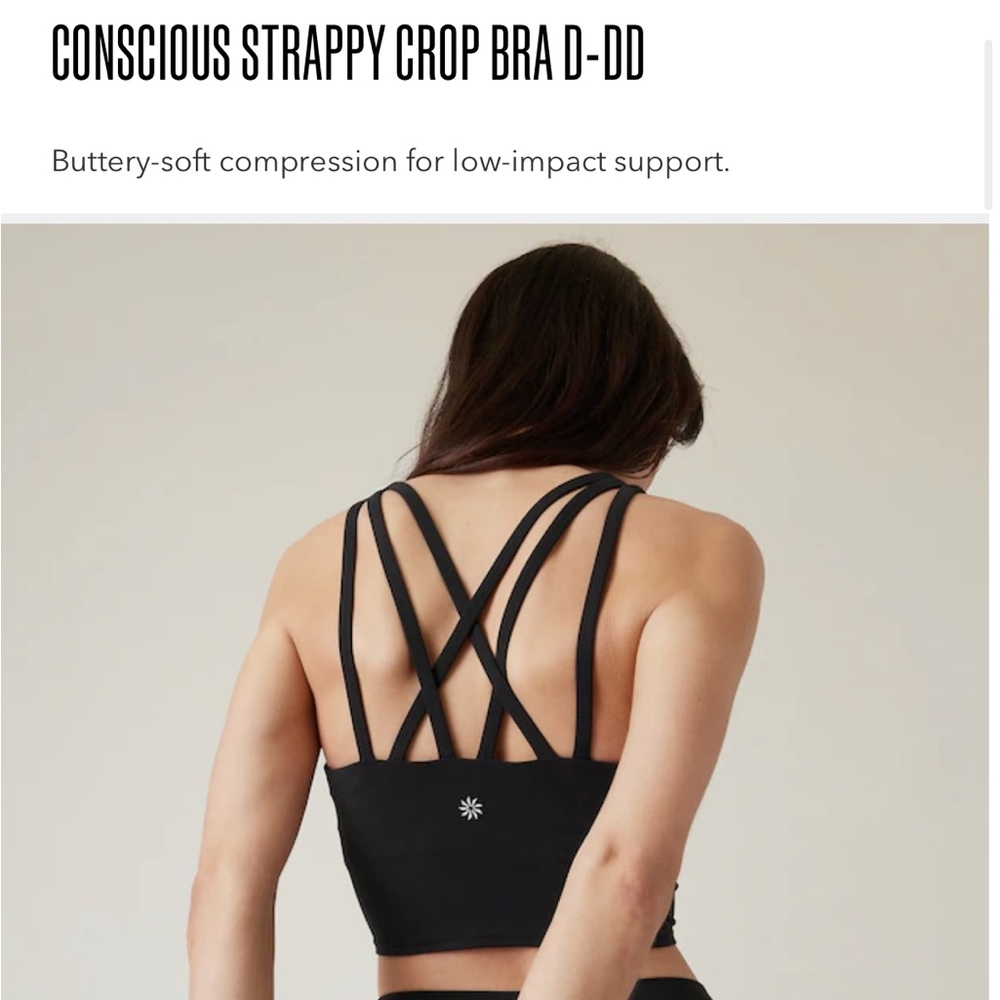 CONSCIOUS STRAPPY CROP BRA D-DD